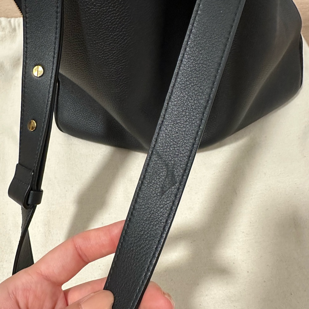 Stow London Black Curve Bag Gold Hardware - Picture 12 of 12